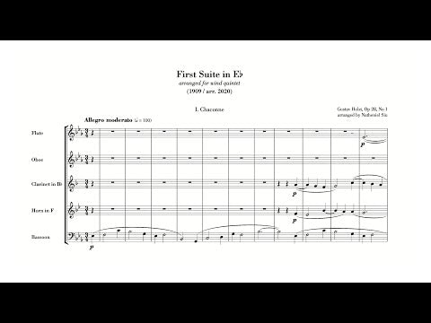 Holst - First Suite in E♭ (arr. for wind quintet) [PDF]
