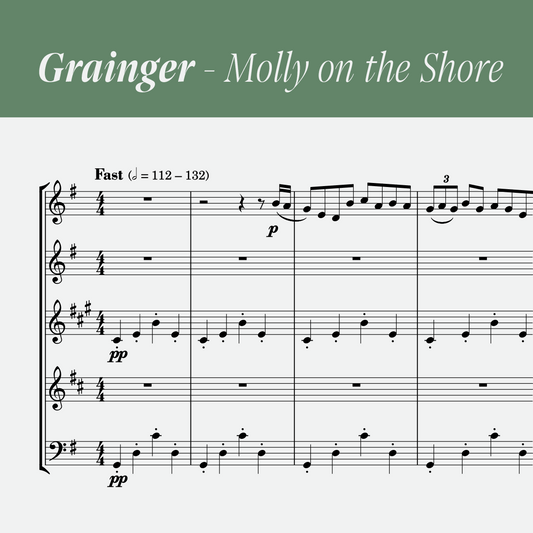 Grainger – Molly On The Shore (arr. wind quintet) [PDF]