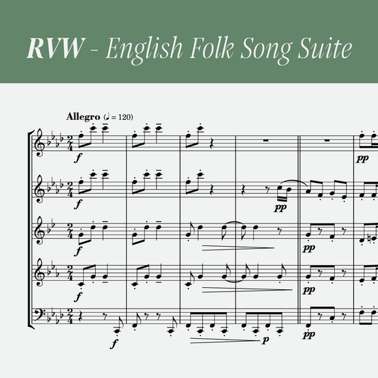 RWV - English Folk Song Suite (arr. for wind quintet) [PDF]