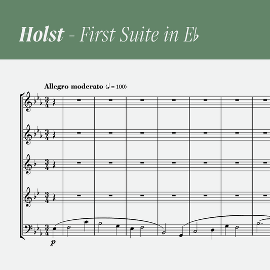 Holst - First Suite in E♭ (arr. for wind quintet) [PDF]