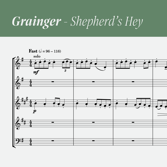 Grainger – Shepherd’s Hey (arr. wind quintet) [PDF]