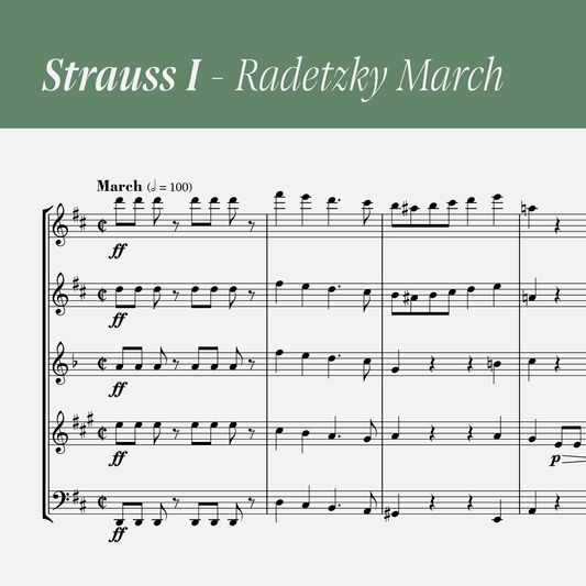 Strauss I - Radetzky March (arr. for wind quintet) [PDF]